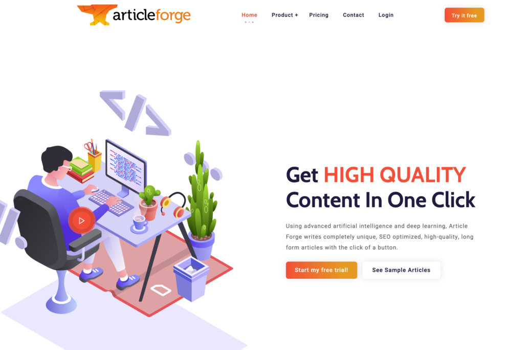 Article Forge AI Content Writing Tools and Apps