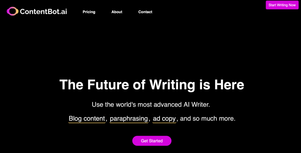 Content Bot AI Content Writing Tools and Apps