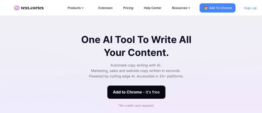 Textcortex AI Content Writing Tools and Apps