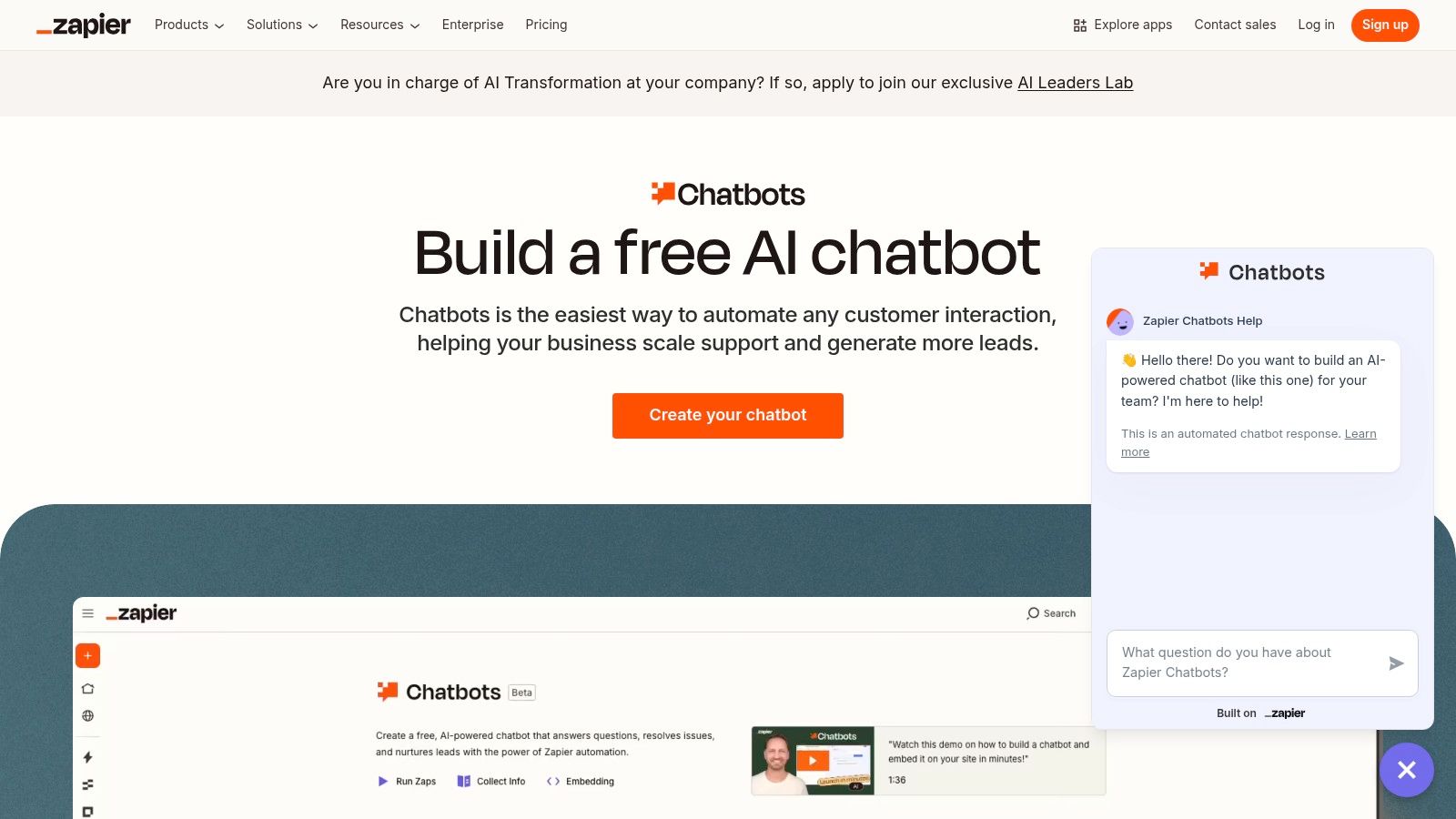 Zapier AI (Chatbots, Agents, and Automation)
