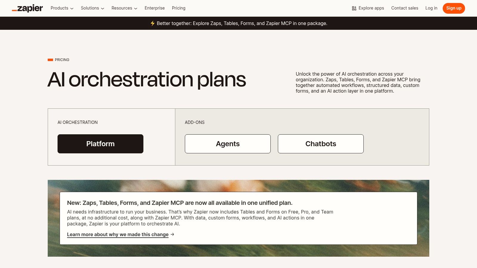 Zapier (Automation + AI Orchestration, Agents, and Chatbots)