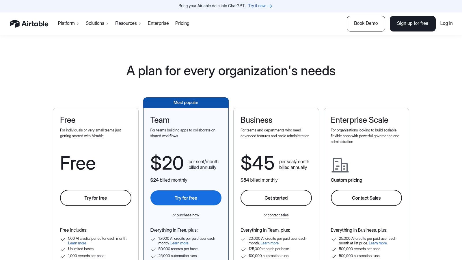 Airtable + Airtable AI