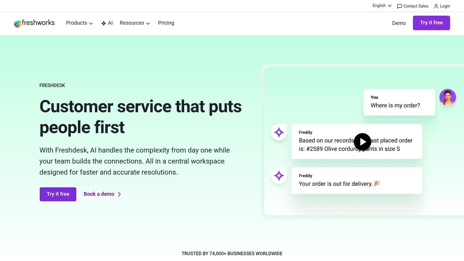 Freshdesk (Freshworks), Freddy AI