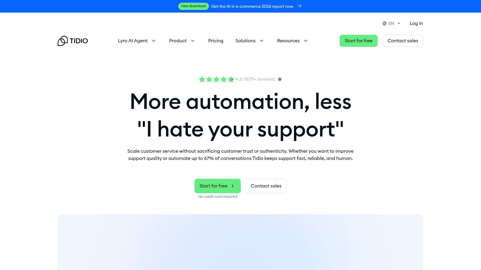 Tidio, Lyro AI Agent