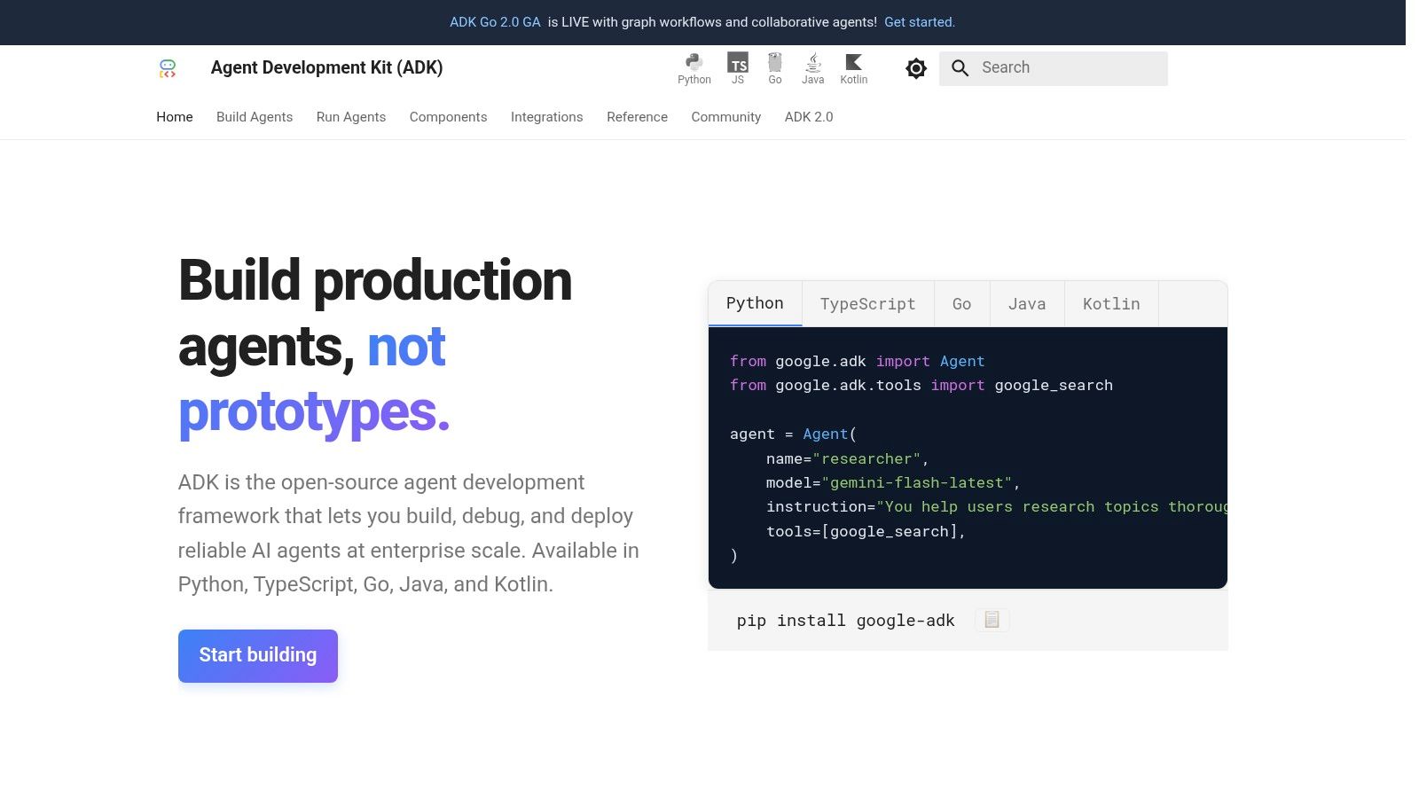 Google Agent Development Kit (ADK) & Vertex AI Agent Builder/Engine