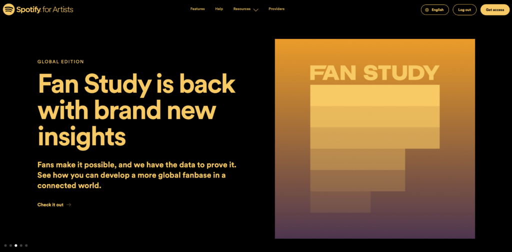 Spotify For Artists Landing Page