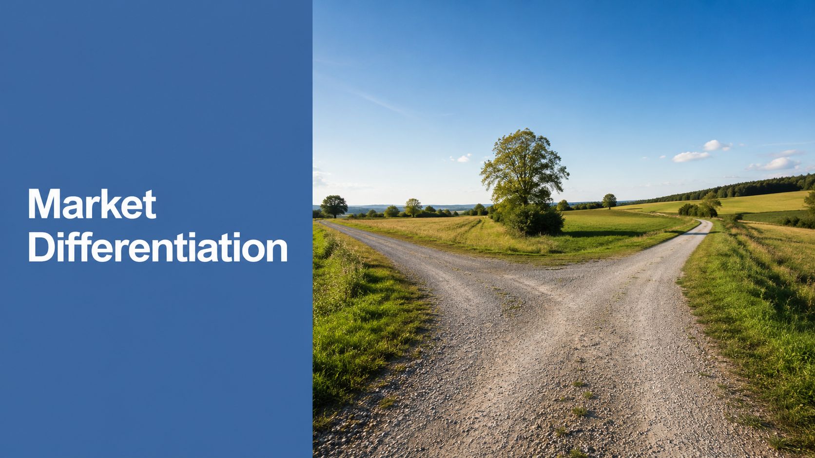 Market differentiation bifurcated path