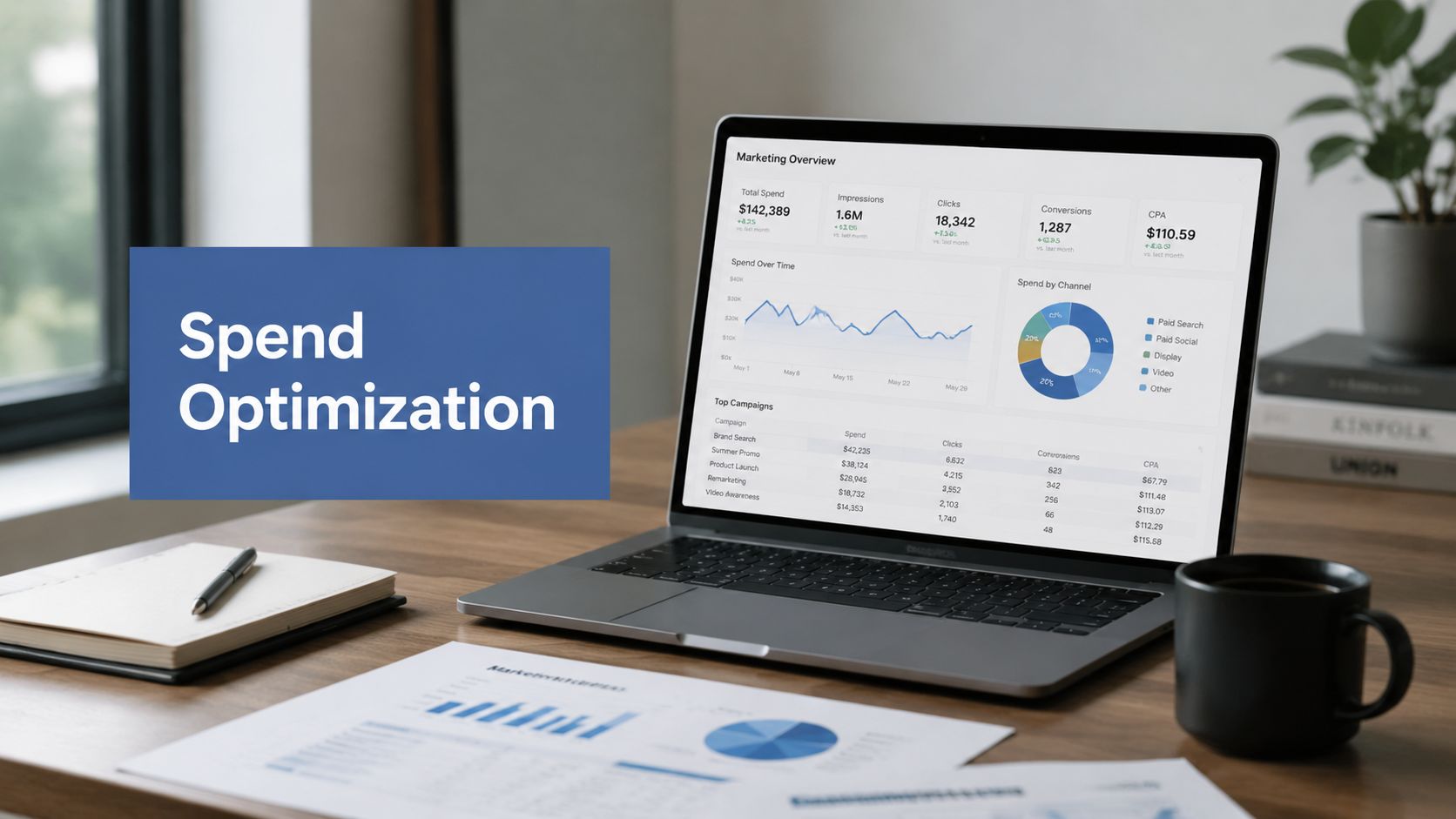 Marketing spend optimization marketing dashboard