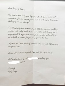 Great example of a "Personal Letter"
